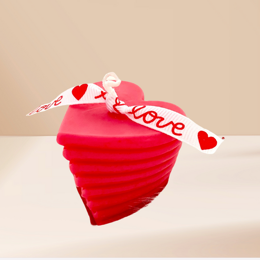 3D Herz Valentinstag Duftkerze aus Sojawachs